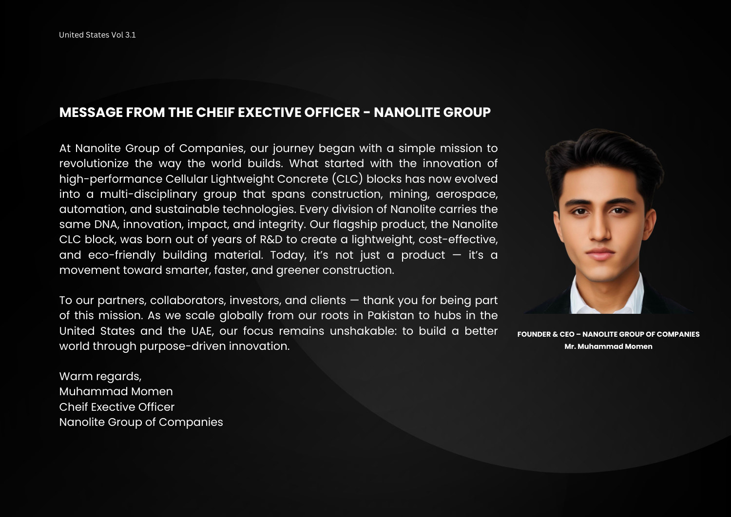 Corporate profile — page 16, section 16